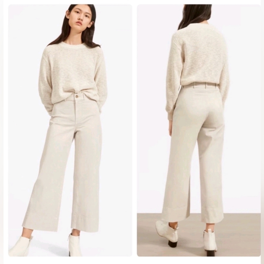 Everlane Women's Cream Wide-Leg Pants